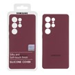 قاب سیلیکونی پاک کنی اورجینال Master Quality مدل Samsung Galaxy S25 Ultra - زرشکی (پک دار)