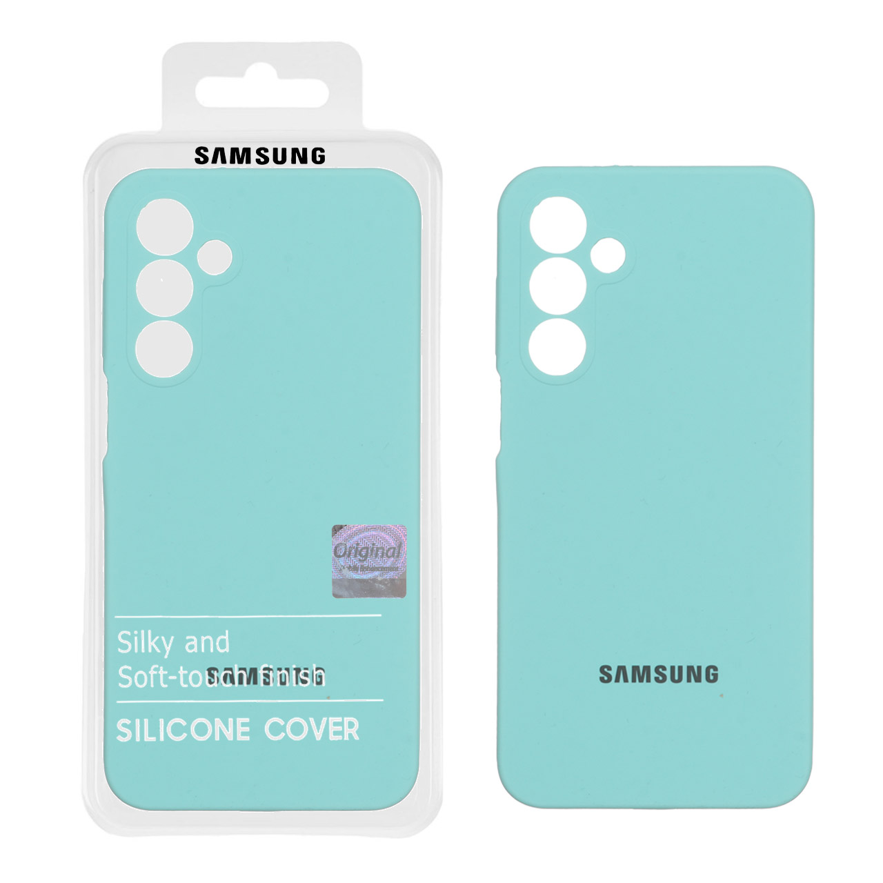 قاب سیلیکونی پاک کنی اورجینال Master Quality مدل Samsung Galaxy A16 - سبزآبی (پک دار)