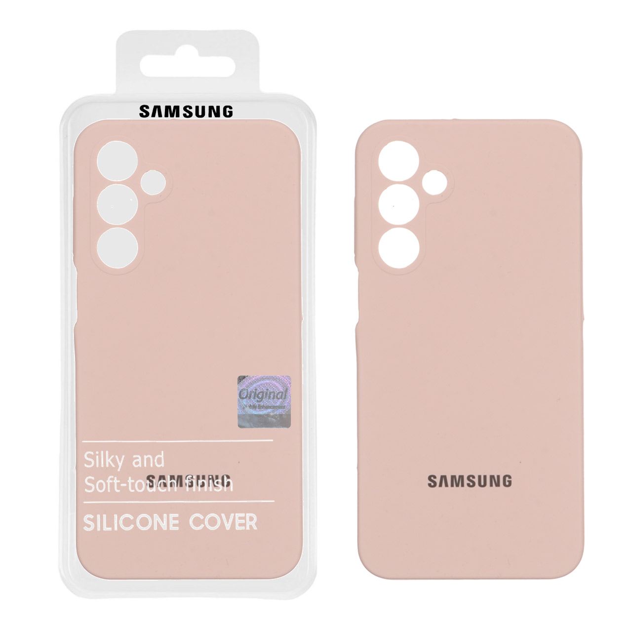 قاب سیلیکونی پاک کنی اورجینال Master Quality مدل Samsung Galaxy A16 - کرم نارنجی (پک دار)