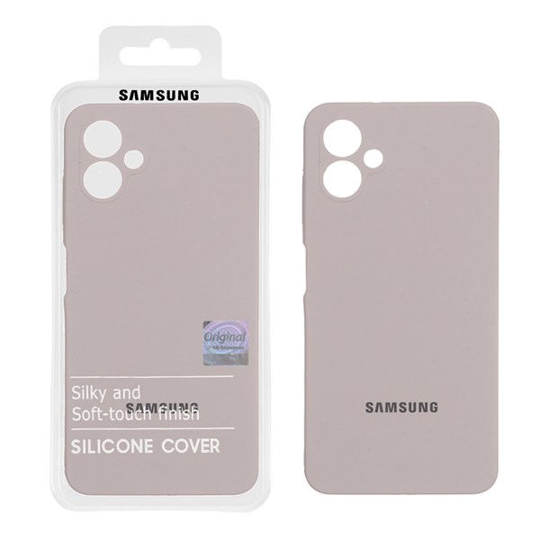 قاب سیلیکونی پاک کنی اورجینال Master Quality مدل Samsung Galaxy A06 - خاکی (پک دار)