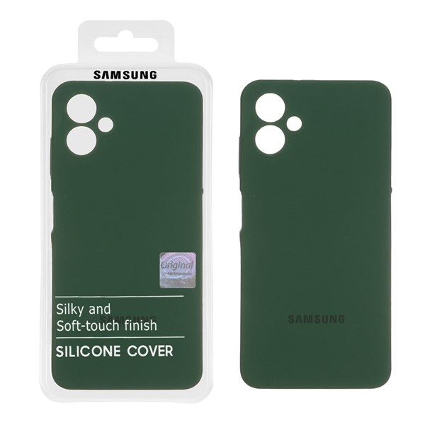 قاب سیلیکونی پاک کنی اورجینال Master Quality مدل Samsung Galaxy A06 - سبز تیره (پک دار)