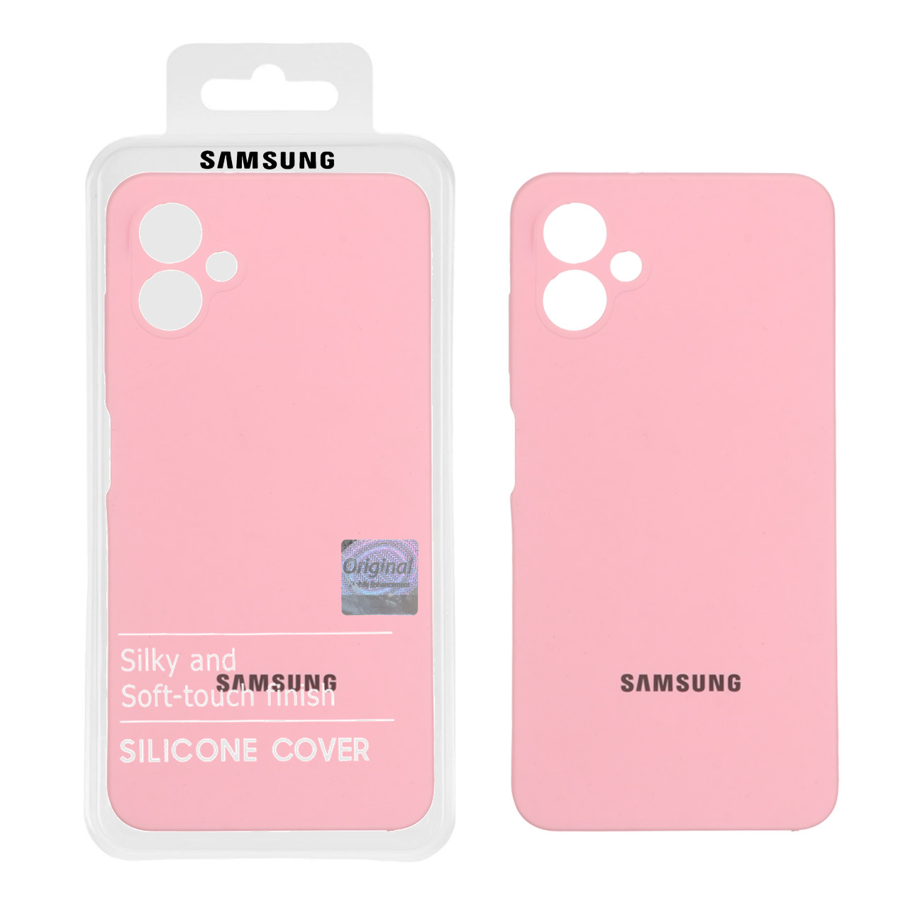 قاب سیلیکونی پاک کنی اورجینال Master Quality مدل Samsung Galaxy A06 - صورتی (پک دار)