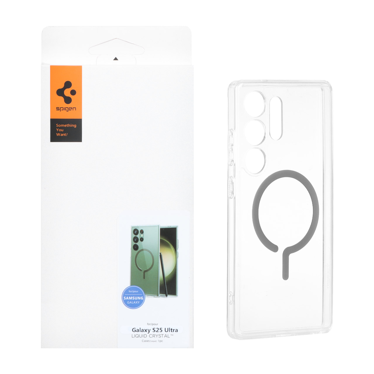 قاب Spigen اورجینال شفاف MagSafe محافظ لنزدار Samsung Galaxy S25 Ultra (پک دار)