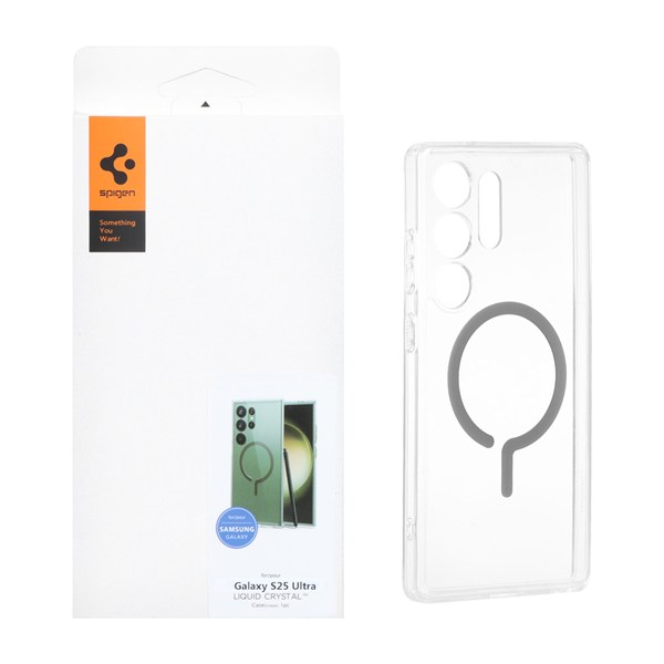 قاب Spigen اورجینال شفاف MagSafe محافظ لنزدار Samsung Galaxy S25 Ultra (پک دار)