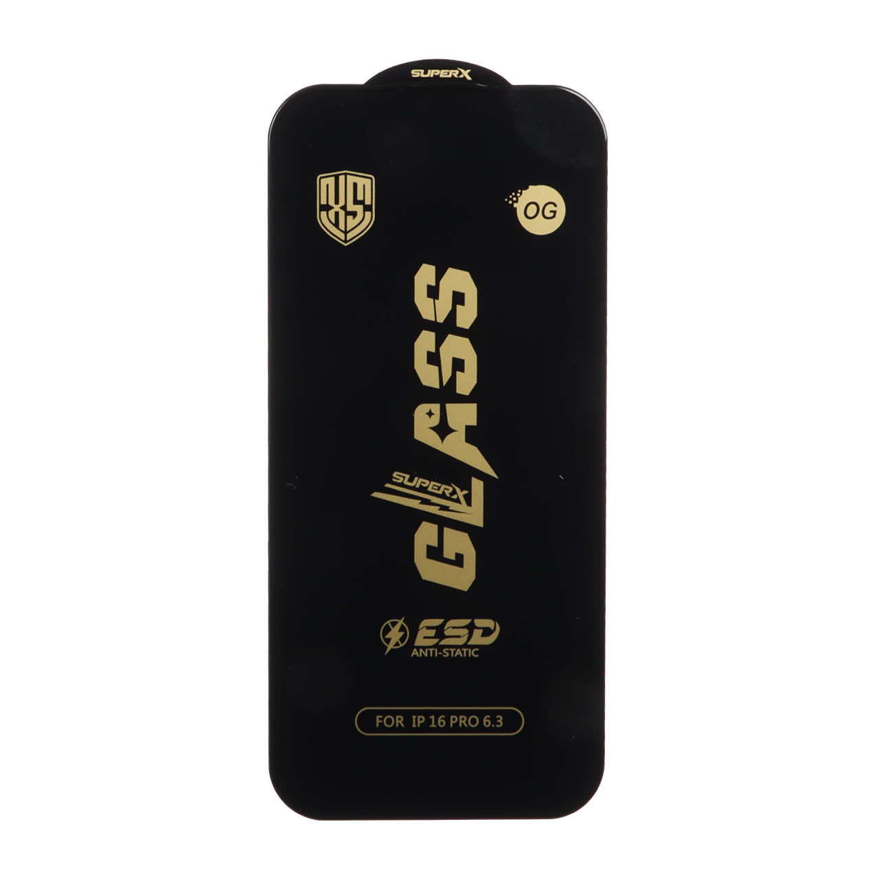 محافظ صفحه نمایش شیشه ای درجه یک Full Cover Super X OG - ESD OVOG مدل Apple iPhone 17 / iPhone 16 Pro
