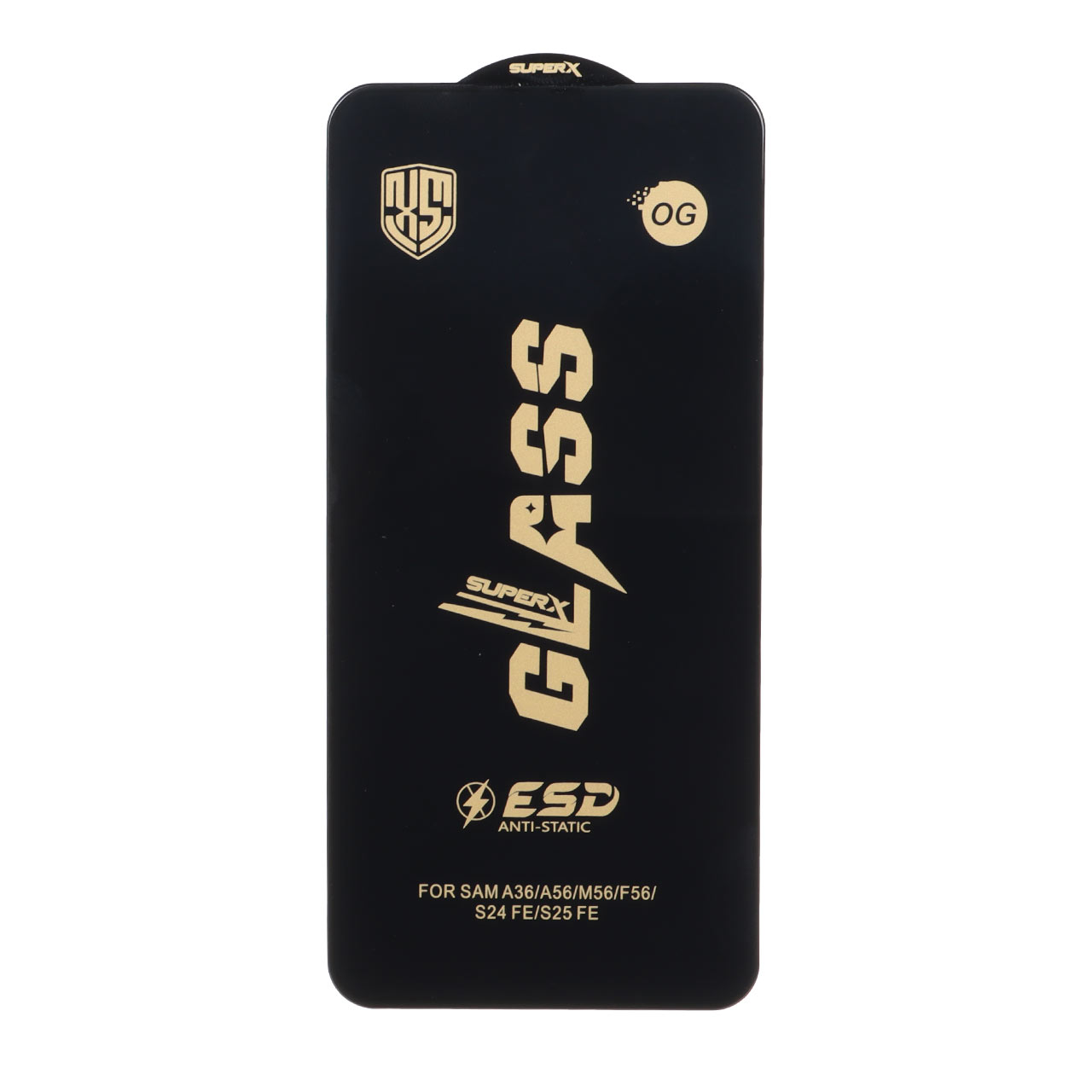 محافظ صفحه نمایش شیشه ای درجه یک Full Cover Super X OG - ESD OVOG مدل Samsung Galaxy S25 FE / S24 FE / A57 / A37 / A56 / A36