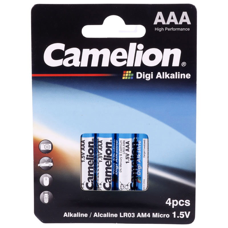 باتری چهارتایی نیم قلمی کملیون Digi Alkaline