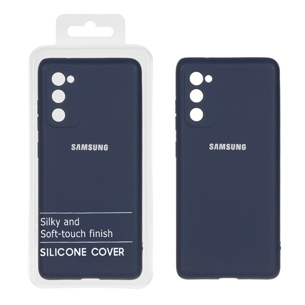 قاب نیو سیلیکون محافظ لنزدار RFF مدل Samsung Galaxy S20 FE - سرمه ای (پک دار)