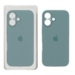 قاب سیلیکونی پاک کنی محافظ لنزدار اورجینال Apple iPhone 16 - سبز دریایی (پک اصلی)