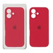 قاب سیلیکونی پاک کنی محافظ لنزدار اورجینال Apple iPhone 16 - آلبالویی (پک اصلی)