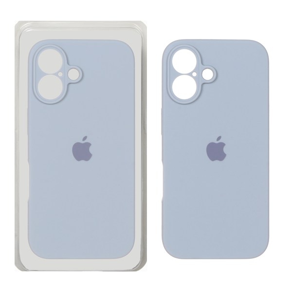 قاب سیلیکونی پاک کنی محافظ لنزدار اورجینال Apple iPhone 16 - فیلی (پک اصلی)