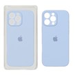 قاب سیلیکونی پاک کنی محافظ لنزدار اورجینال Apple iPhone 16 Pro Max - آبی روشن کد 1 (پک اصلی)