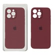 قاب سیلیکونی پاک کنی محافظ لنزدار اورجینال Apple iPhone 16 Pro Max - عنابی (پک اصلی)