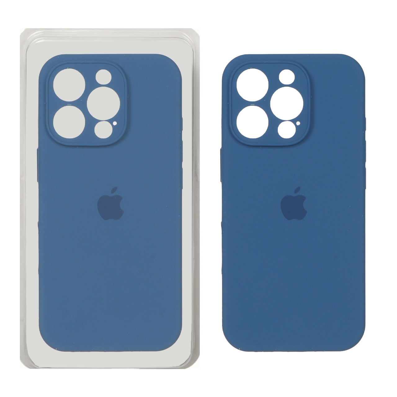 قاب سیلیکونی پاک کنی محافظ لنزدار اورجینال Apple iPhone 16 Pro - آبی اقیانوسی (پک اصلی)