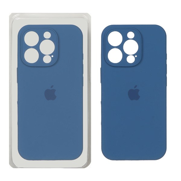 قاب سیلیکونی پاک کنی محافظ لنزدار اورجینال Apple iPhone 16 Pro - آبی اقیانوسی (پک اصلی)