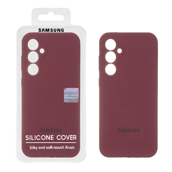 قاب سیلیکونی پاک کنی اورجینال Master Quality مدل Samsung Galaxy S23 FE - زرشکی (پک دار)
