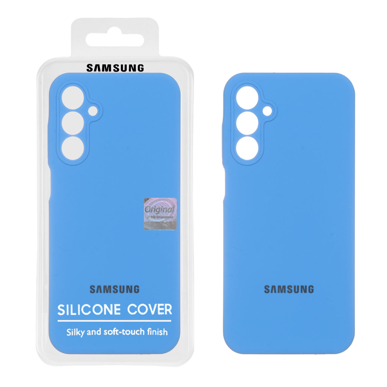 قاب سیلیکونی پاک کنی اورجینال Master Quality مدل Samsung Galaxy A15 - آبی (پک دار)