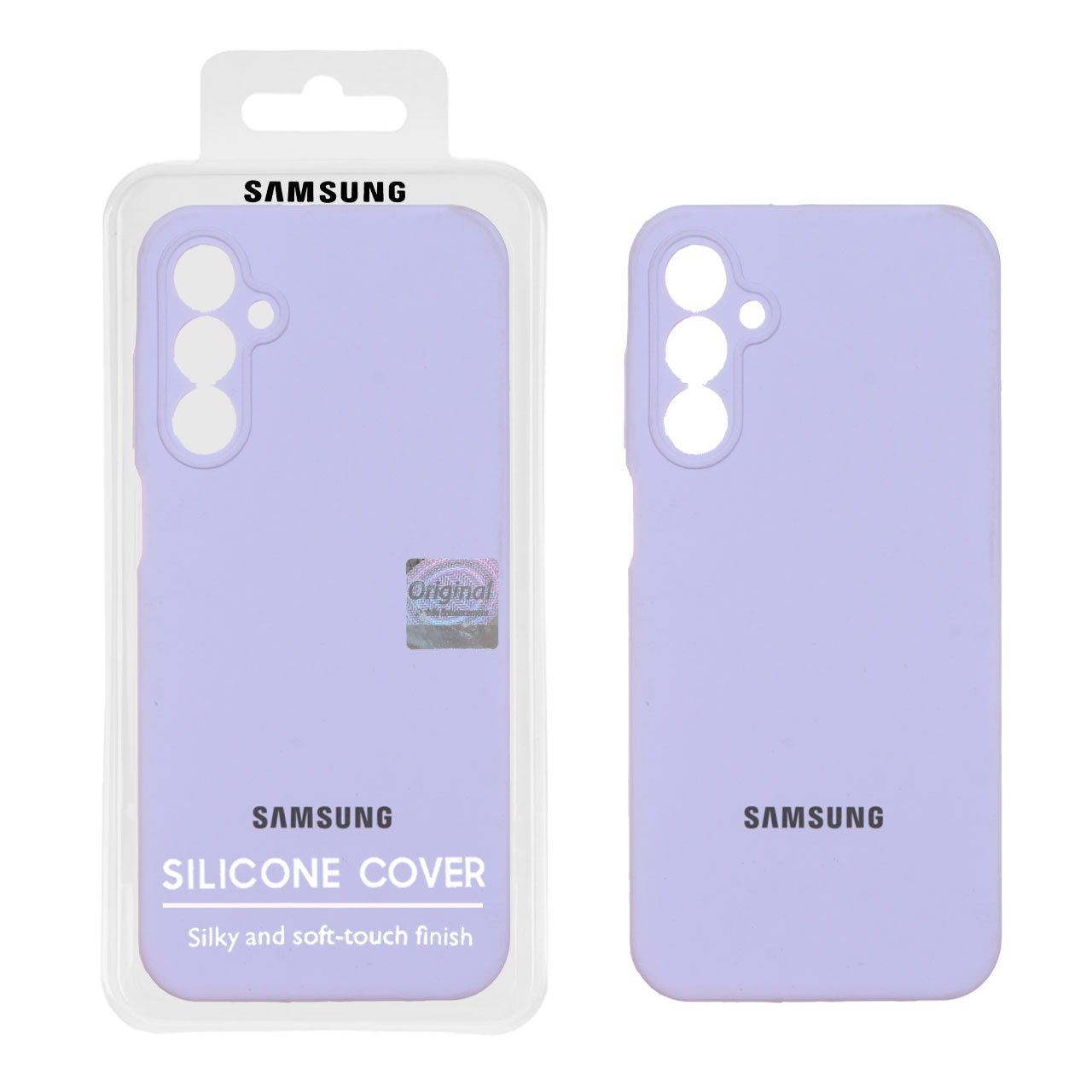 قاب سیلیکونی پاک کنی اورجینال Master Quality مدل Samsung Galaxy A15 - یاسی (پک دار)