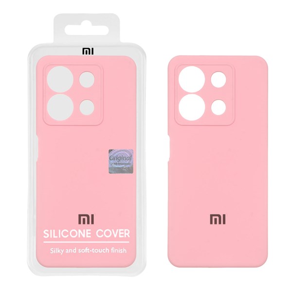 قاب سیلیکونی پاک کنی اورجینال Master Quality مدل Xiaomi Redmi Note 13 4G - صورتی (پک دار)