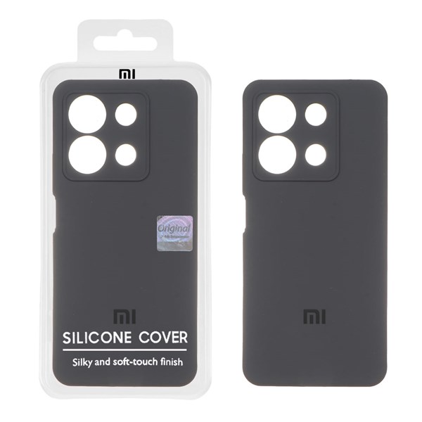 قاب سیلیکونی پاک کنی اورجینال Master Quality مدل Xiaomi Redmi Note 13 4G - خاکستری (پک دار)
