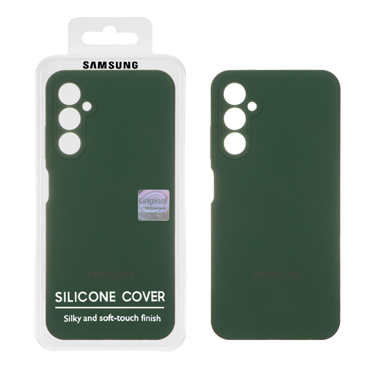 قاب سیلیکونی پاک کنی اورجینال Master Quality مدل Samsung Galaxy A05s / M14 4G / F14 4G - سبز تیره (پک دار)