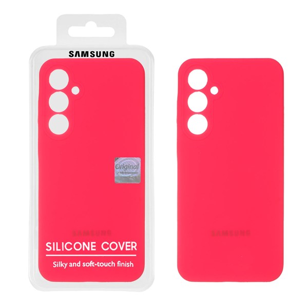 قاب سیلیکونی پاک کنی اورجینال Master Quality مدل Samsung Galaxy A55 - صورتی فانتزی (پک دار)