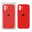 قاب سیلیکونی پاک کنی محافظ لنزدار اورجینال Apple iPhone 12 - قرمز (پک اصلی)