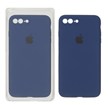 قاب سیلیکونی پاک کنی محافظ لنزدار اورجینال Apple iPhone 7 Plus / iPhone 8 Plus - آبی نفتی (پک اصلی)