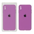 قاب سیلیکونی پاک کنی محافظ لنزدار اورجینال Apple iPhone X Max / iPhone XS Max - ارغوانی (پک اصلی)