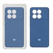 قاب سیلیکونی پاک کنی محافظ لنزدار اورجینال Xiaomi Poco X6 Pro 5G / Redmi K70E - آبی تیره (پک اصلی)