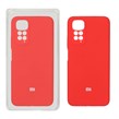 قاب سیلیکونی پاک کنی محافظ لنزدار اورجینال Xiaomi Redmi Note 11 4G / Redmi Note 11S - قرمز (پک اصلی)