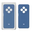 قاب سیلیکونی پاک کنی محافظ لنزدار اورجینال Xiaomi Redmi 14C / Redmi A4 / Poco C75 - آبی تیره (پک اصلی)
