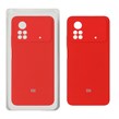 قاب سیلیکونی پاک کنی محافظ لنزدار اورجینال Xiaomi Poco X4 Pro - قرمز (پک اصلی)