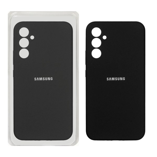 قاب سیلیکونی پاک کنی محافظ لنزدار اورجینال Samsung Galaxy A34 - مشکی (پک اصلی)