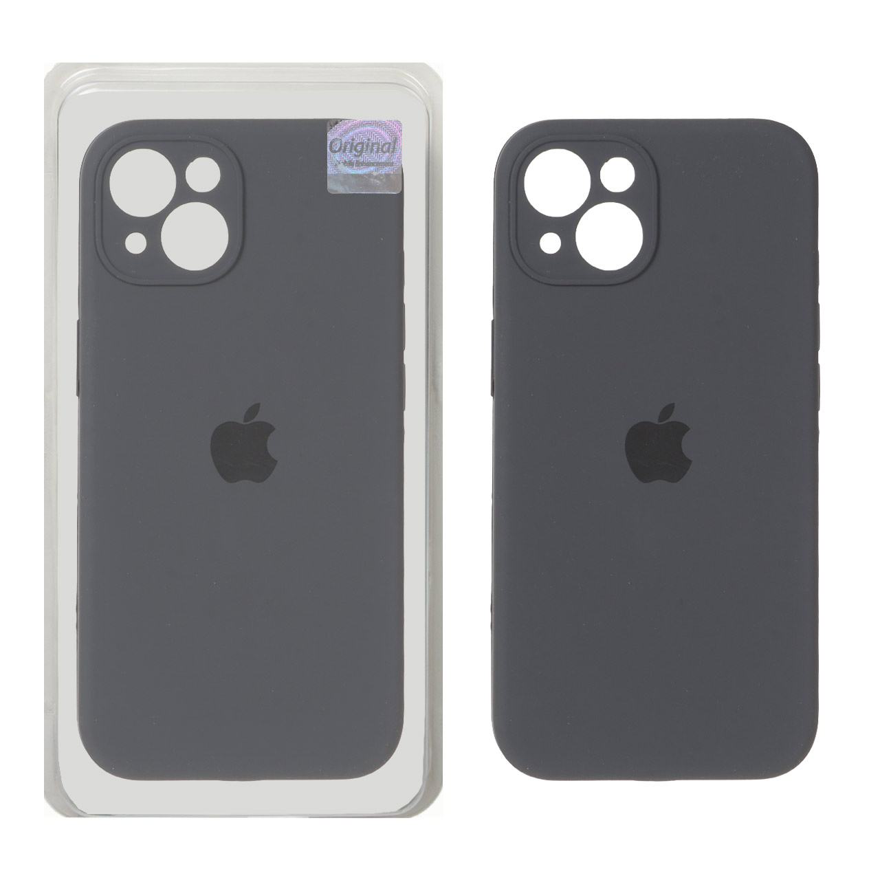 قاب سیلیکونی پاک کنی اورجینال Master Quality مدل Apple iPhone 13 / iPhone 14 - خاکستری (پک دار)