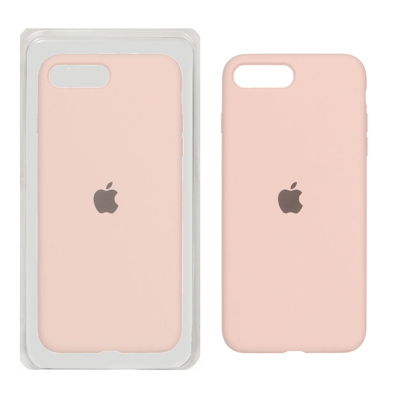 قاب سیلیکونی پاک کنی اورجینال Apple iPhone 7 Plus / iPhone 8 Plus - صورتی چرک (پک اصلی)