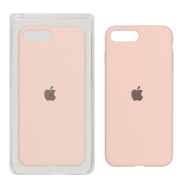 قاب سیلیکونی پاک کنی اورجینال Apple iPhone 7 Plus / iPhone 8 Plus - صورتی چرک (پک اصلی)