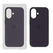 قاب سیلیکونی پاک کنی اورجینال Apple iPhone 16 - بنفش تیره (پک اصلی)