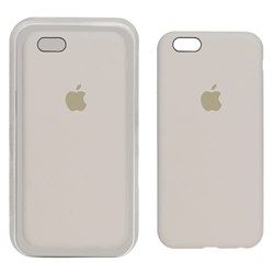 قاب سیلیکونی پاک کنی اورجینال Apple iPhone 6 / iPhone 6s - طوسی روشن کد 1 (پک اصلی)