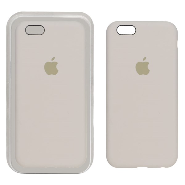 قاب سیلیکونی پاک کنی اورجینال Apple iPhone 6 / iPhone 6s - طوسی روشن کد 1 (پک اصلی)