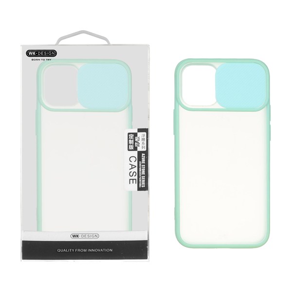 قاب مات کشویی Apple iPhone 12 Mini - سبز آبی (پک دار)