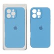 قاب سیلیکونی پاک کنی محافظ لنزدار اورجینال Apple iPhone 16 Pro Max - آبی (پک اصلی)