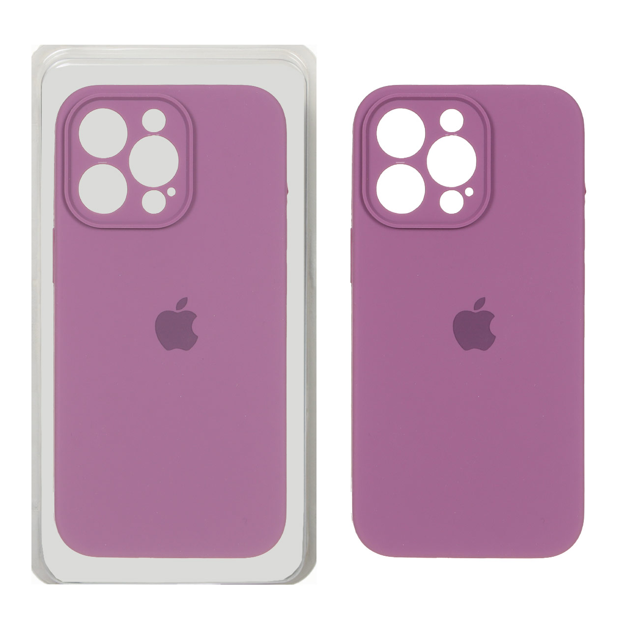 قاب سیلیکونی پاک کنی محافظ لنزدار اورجینال Apple iPhone 13 Pro - ارغوانی (پک اصلی)