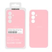 قاب سیلیکونی پاک کنی اورجینال درجه یک Samsung Galaxy S24 FE - صورتی  (پک دار)