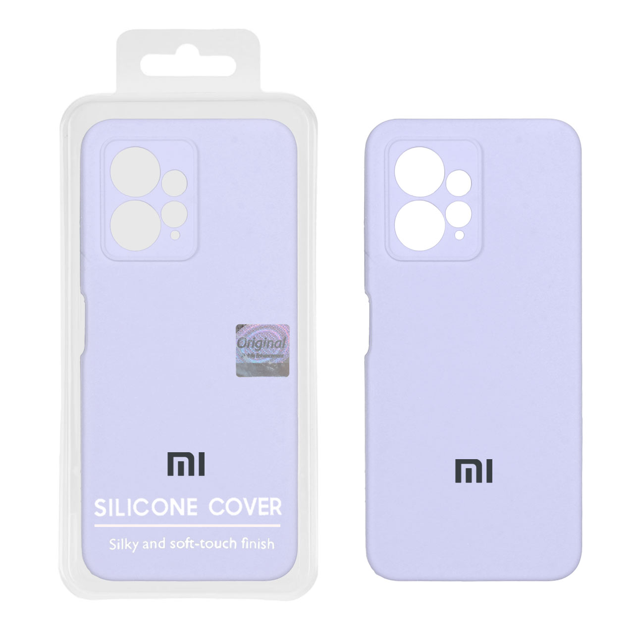 قاب سیلیکونی پاک کنی اورجینال Master Quality مدل Xiaomi Redmi Note 12 4G - یاسی (پک دار)