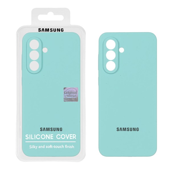 قاب سیلیکونی پاک کنی اورجینال Master Quality مدل Samsung Galaxy A56 / A36 - سبز آبی (پک دار)