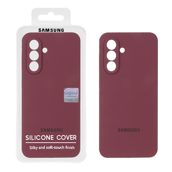 قاب سیلیکونی پاک کنی اورجینال Master Quality مدل Samsung Galaxy A56 / A36 - زرشکی (پک دار)