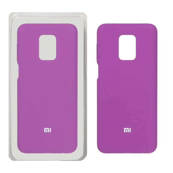 قاب سیلیکونی پاک کنی اورجینال Xiaomi Redmi Note 9S / Redmi Note 9 Pro / Redmi Note 9 Pro Max - ارغوانی (پک دار)