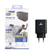 شارژر دیواری فست و PD دو پورت HIMI مدل Nitro Max VQ-T11 45W - مشکی (6 ماه گارانتی تعویض شرکتی)
