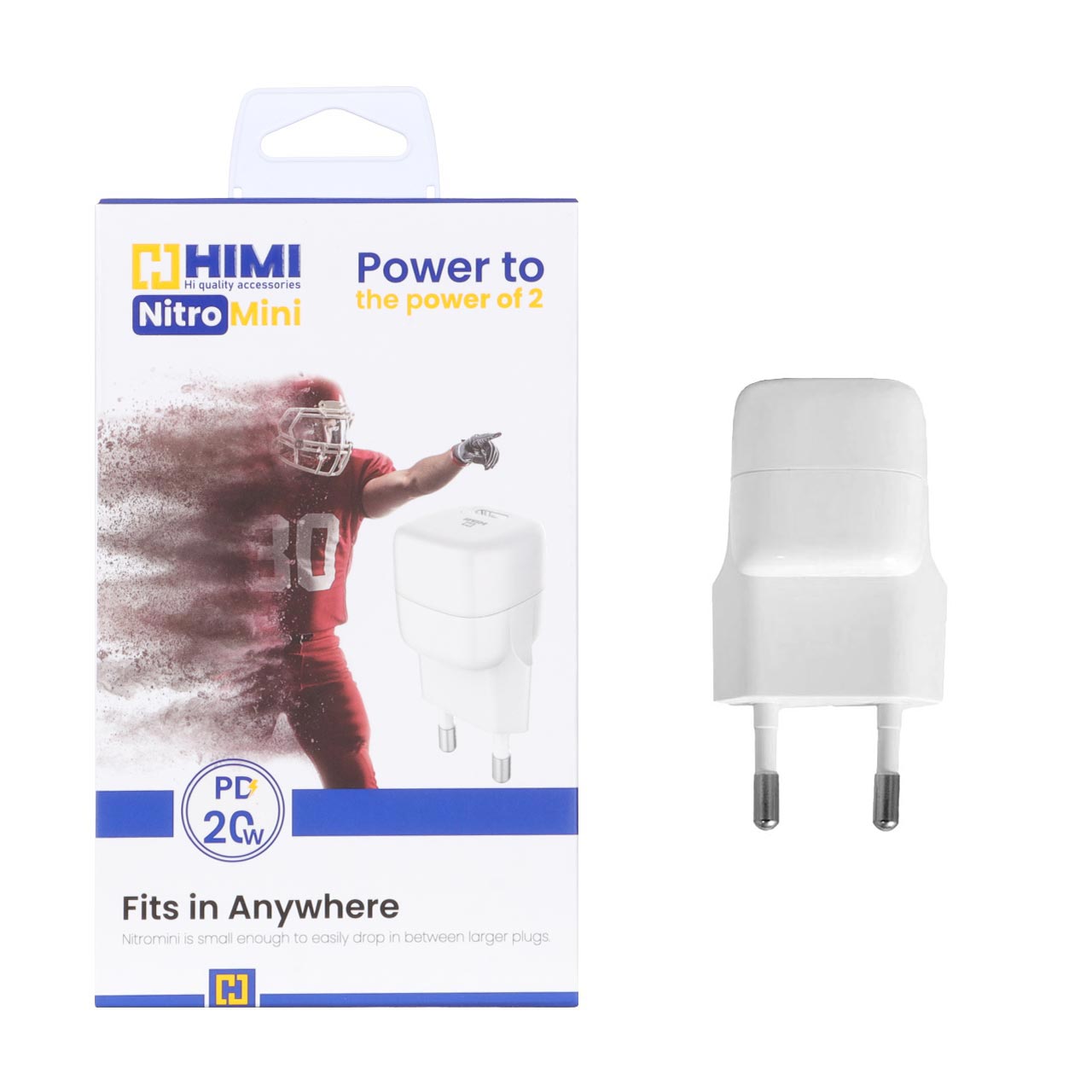 شارژر دیواری فست و PD تک پورت HIMI مدل Nitro Mini VQ-T45 20W - سفید (6 ماه گارانتی تعویض شرکتی)